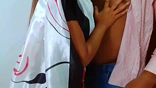 So, this teacher got down with her top student at home. It’s all tight moans and raw action.