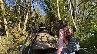 a forest walk turned into banging a sexy guide girl 😍