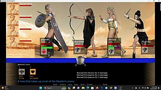 Beautiful girl gets help from a brave knight in a silly adventure