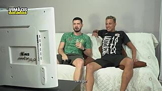 Gay anal sex with a big cock in Brazil