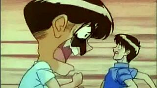 Anime threesome adventure