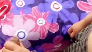 Does this innocent Mexican student make you cum after flashing her tight pussy?