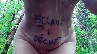 Unbelievable! Outdoor Masturbation with Slut in Wild Forest BDSM Scene!