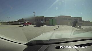 Porta Gloryhole Latina Craving Strangers' Cum