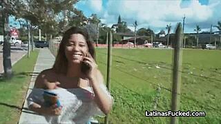 street latina sucks cock