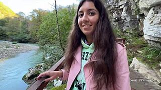 a forest walk turned into banging a sexy guide girl 😍