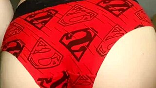 faceless girl feels excitement trying on panties