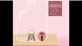 College Coed Breaks Free with Bottle Play Fun