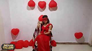 Indian couple celebrates Valentine's Day with homemade romance