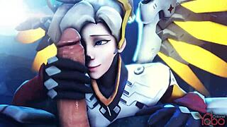overwatch mercy handclap music video