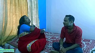 Bengali bhabhi calls sex friend while hubby works
