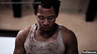 black guy, did you just smash this hot virgin teen's hairy pussy in a garage?