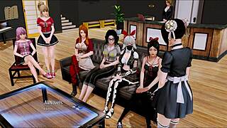 Harem hotel 211 with anime hentai game