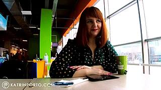 Katrin Porto Flashes Tits in Mall