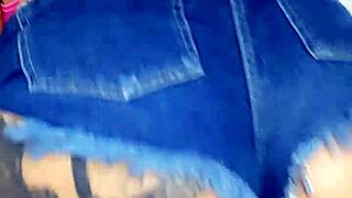 Bia is a brunette who wears tight jeans and masturbates