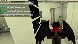 Draco engages in bizarre blacking sex with intense actions.