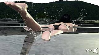 Actinglessons - Dinner Footjob E1 21, wanna join this 3D hentai fun?