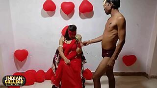 Indian couple celebrates Valentine's Day with homemade romance