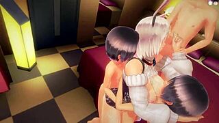 yo, check this out! rabbit moe in wild 3d hentai gangbang, uncensored 4k 60fps action! 😍