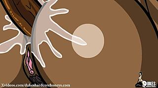 this big booty black bbw handles a huge cock right up her ass