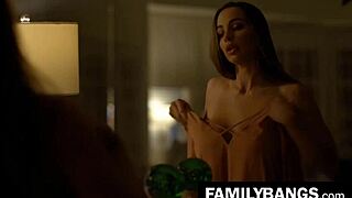 stepsister adriana chechik and abigail mac have romantic lesbian night after boyfriends