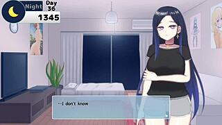 she invited me into her special garden, naked under the anime sky, hentai game unfolding