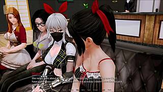 Harem hotel 211 with anime hentai game