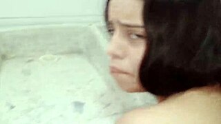 I fuck my stepsister's tight pussy in cowgirl and bent over positions