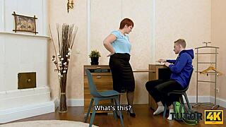 that algebra lesson turned into dirty sex with the chubby mature tutor and guy