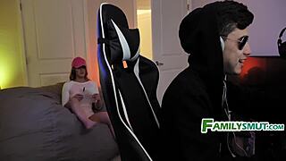 Stepsis interacts with brother while he plays Call of Duty