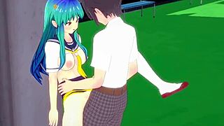 lum from urusei yatsura has intense sex in this 2022 hentai