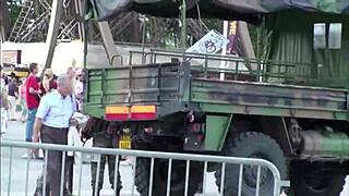 Hey, wanna join this extreme public threesome banging by the Eiffel Tower in Paris?