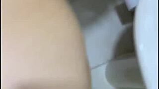 Hardcore gay sex in a public bathroom on holiday