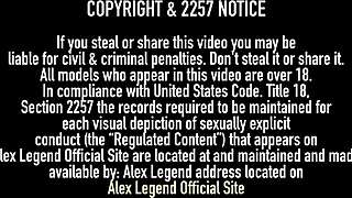 Alexis Fawx gets fingered with monster cock on big pussy lips