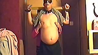 Tied Up Kelly Gives Mark Ass to Mouth on Dildo Cock