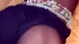 Little ghetto slut bent over for hard pussy fucking 😈