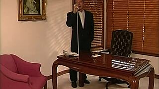 hot secretary danielle rogers gets fucked doggystyle on the office desk, taking a facial.