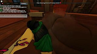 Draco engages in bizarre blacking sex with intense actions.