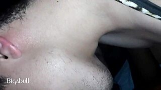feeling intense pleasure sucking black cock at night