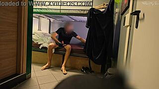 ever seen a hostel mixed room shower with flashing and masturbation?