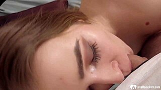 Beautiful Babe Sucks My Hard Cock Deepthroat