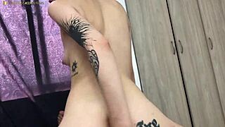 colombian stepsister flashes her curvy ass and big tits while changing clothes