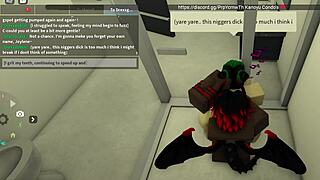 Draco engages in bizarre blacking sex with intense actions.