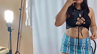 i love watching this big ass white milf dance in mini skirt for halloween casting