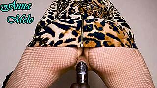 Juicy Pussy Drilled Close Up in Tight Dress