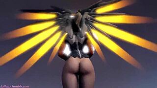 overwatch mercy handclap music video