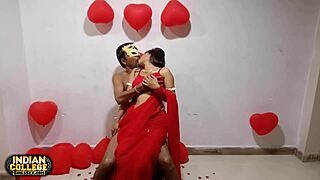 Indian couple celebrates Valentine's Day with homemade romance