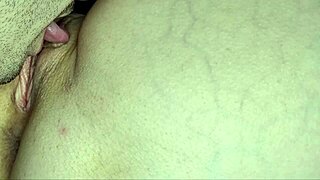 I Licked Neighbor's Beauty Pussy to Orgasm in Close-Up Cunnilingus