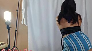 i love watching this big ass white milf dance in mini skirt for halloween casting