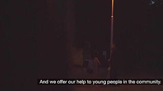 brunette student gets rough treatment in car scene